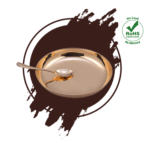 Pure Bronze Snack Plate